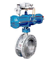 pneumatic multi-level metal hard sealing butterfly valve